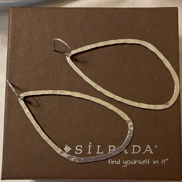 Silpada Sterling Silver ‘TAKE SHAPE’ Dangle Earrings W2454 - Picture 8 of 14